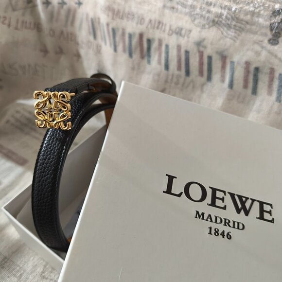 Loewe Black Leather Double-Sided Belt main image 5